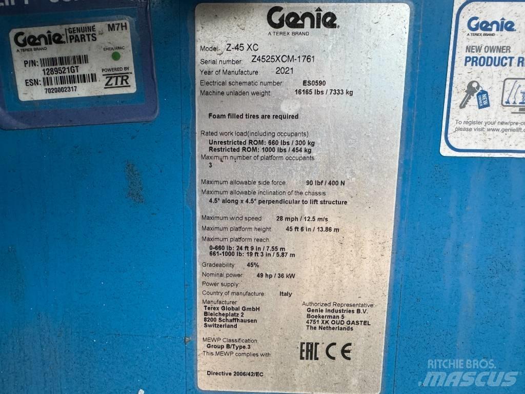 Genie Z 45/25 XC Articulated boom lifts