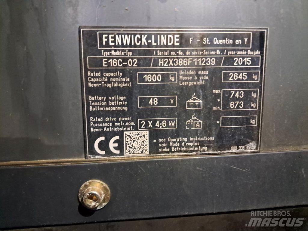 Linde E16C-02 Electric Forklifts