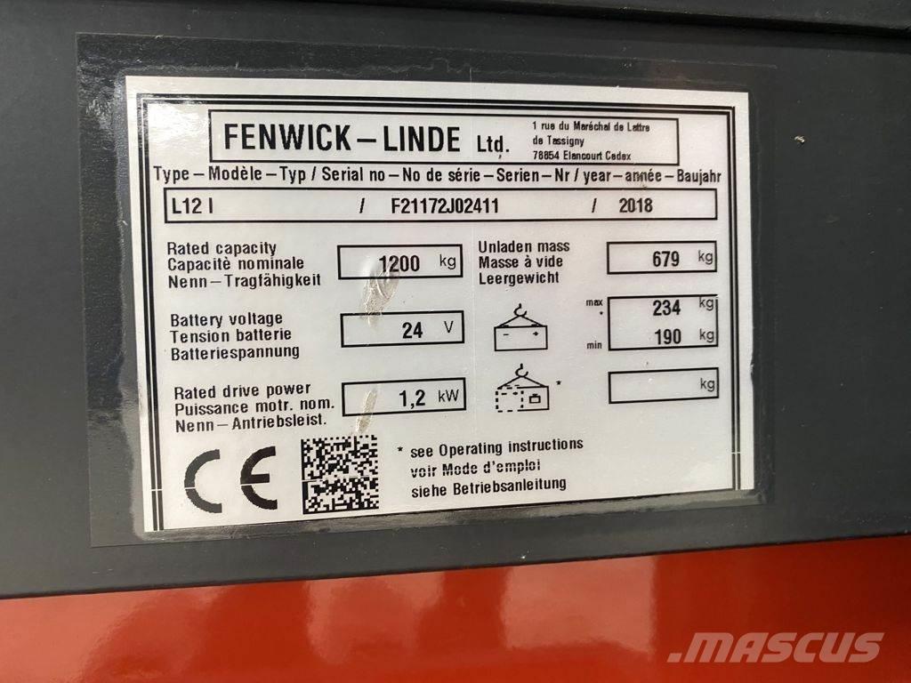 Linde L12 I Pedestrian stacker