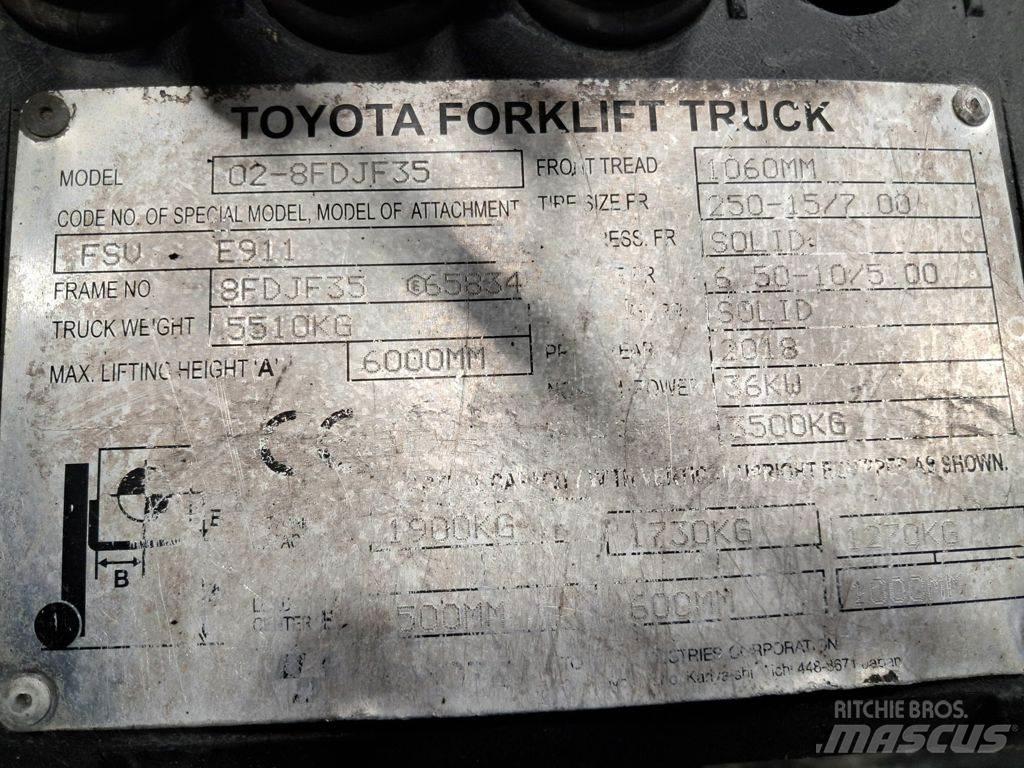 Toyota 02-8FDJF35 Diesel Forklifts