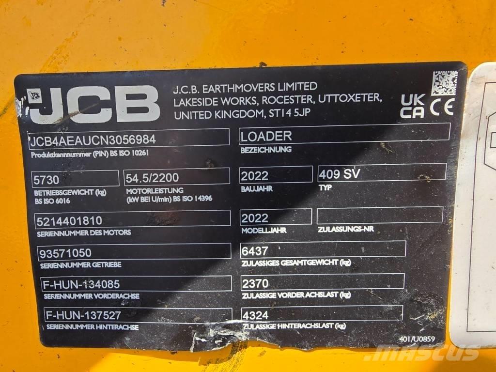 JCB 409SV Wheel Loaders
