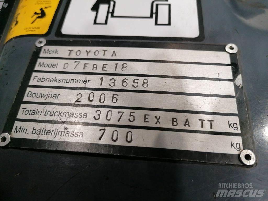 Toyota 7FBEF18 Electric Forklifts