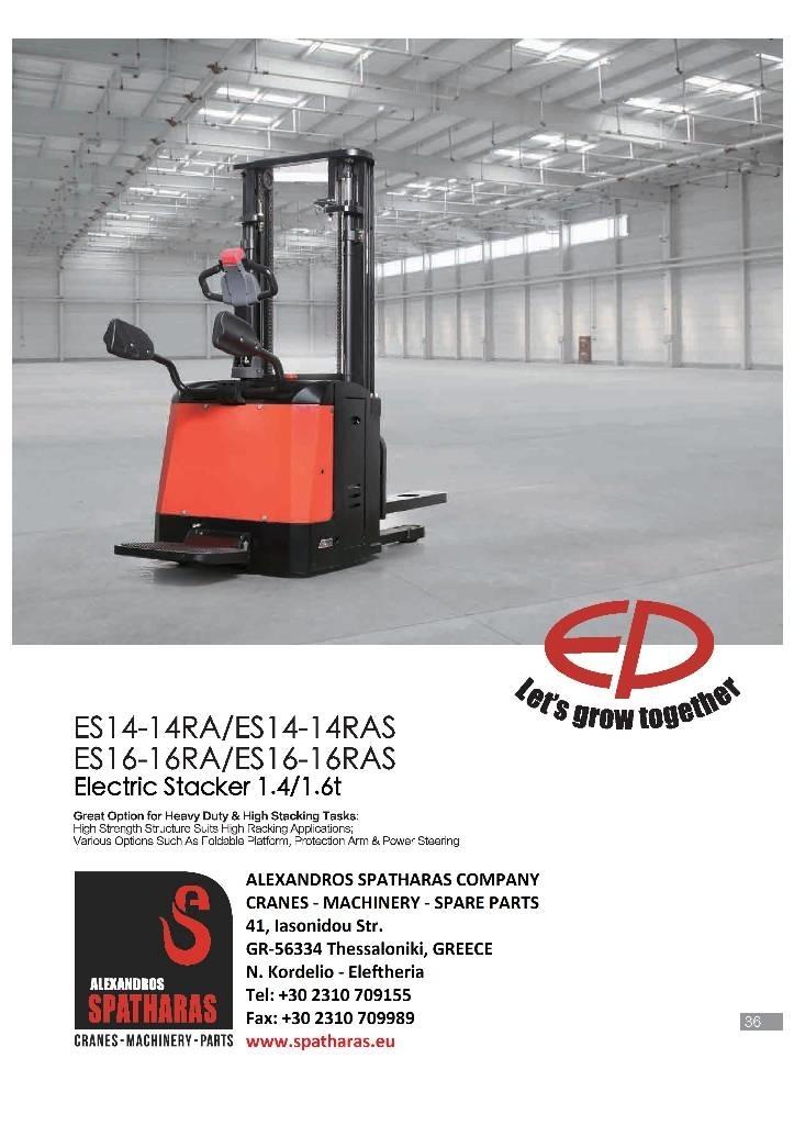 EP ES16-16RAS Self Propelled Stackers