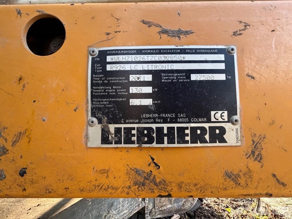 Liebherr R 926 LC NL Long / High Reach excavators