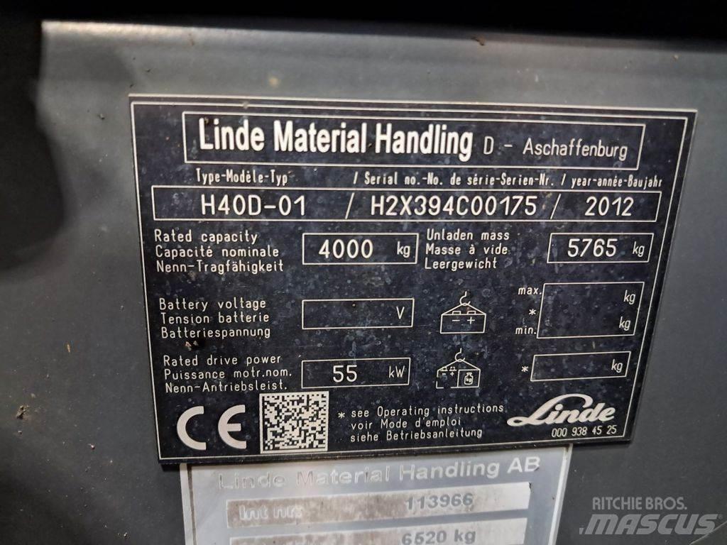 Linde H40D-01 Diesel Forklifts