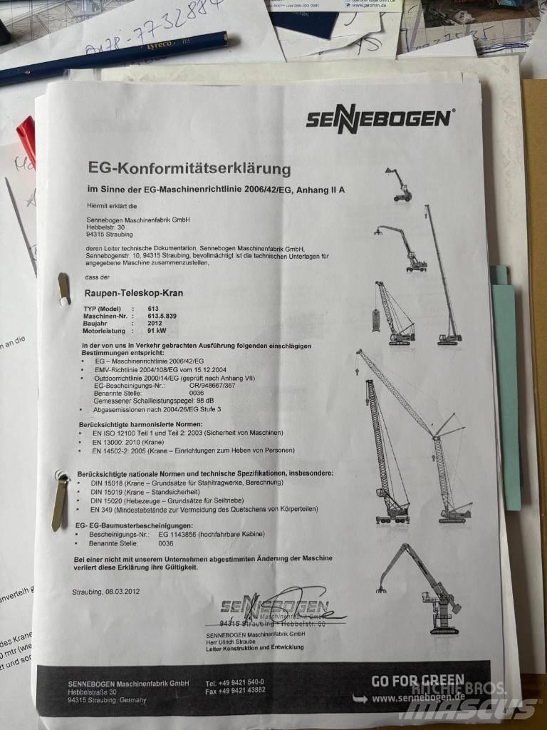 Sennebogen 613 R Crawler Cranes