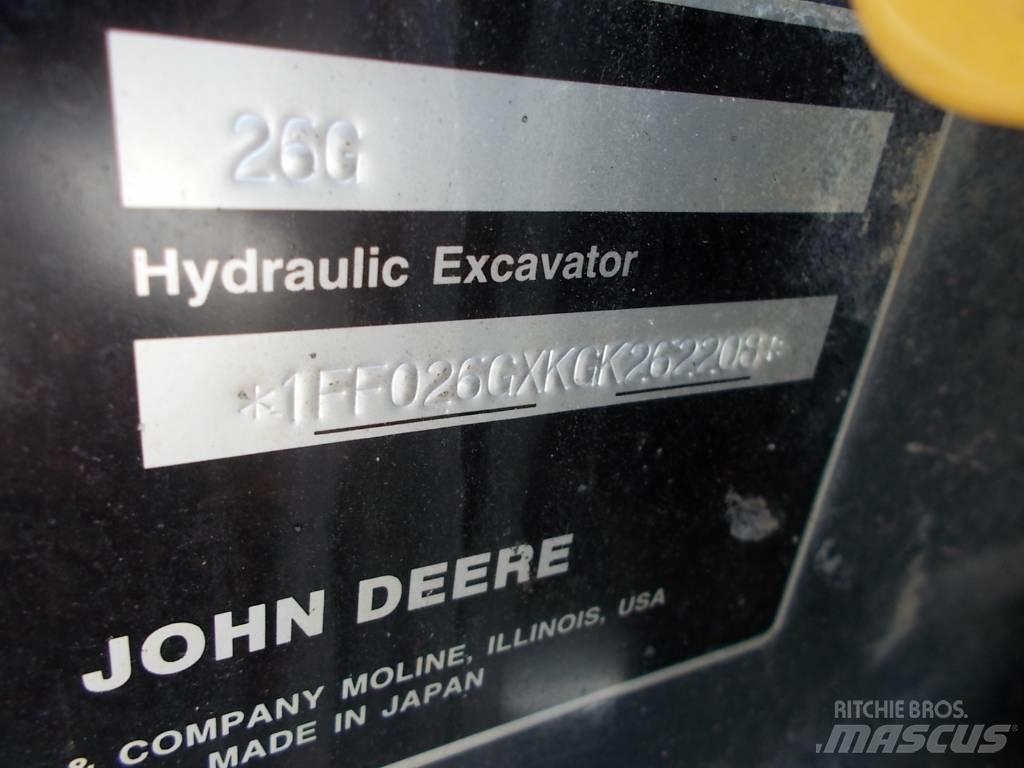 John Deere 26G Mini Excavators <7t (Mini Diggers)