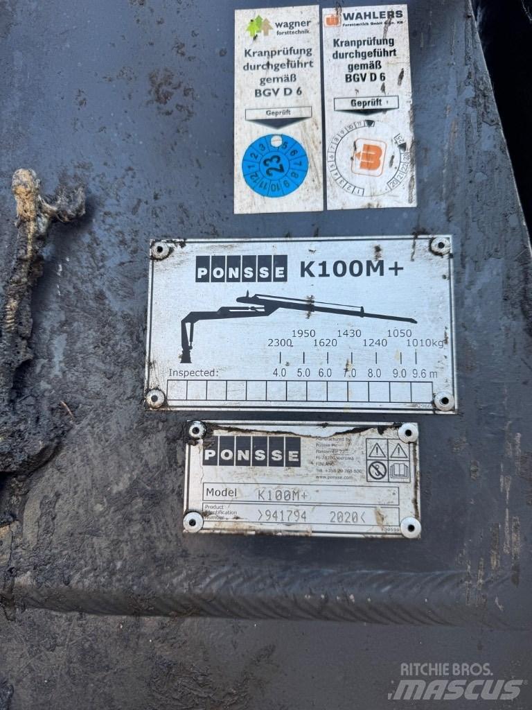 Ponsse Kran  K 100 M+ Forwarders