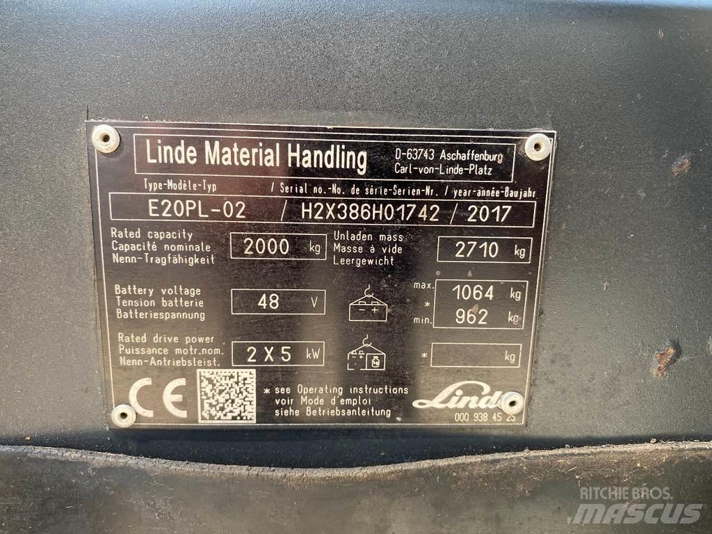 Linde E20PL-02 Electric Forklifts