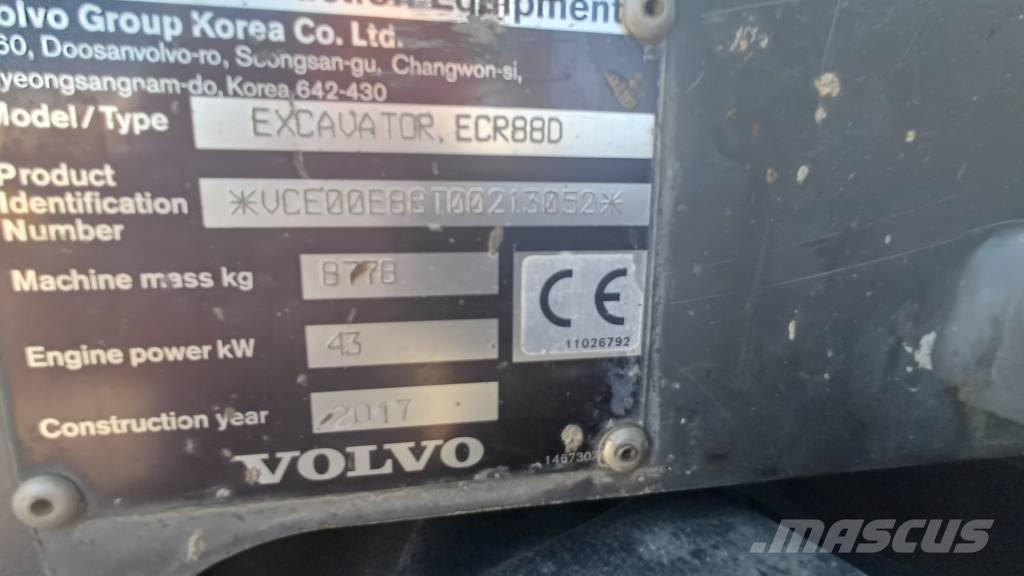 Volvo ECR 88 Mini excavators  7t - 12t