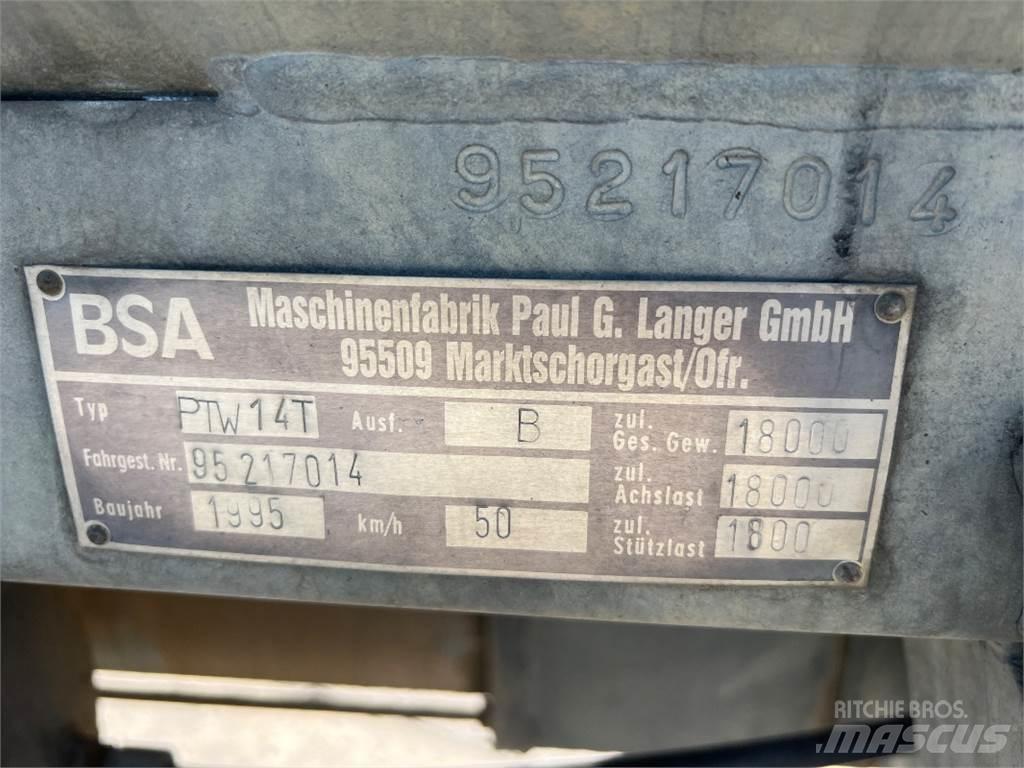 BSA PTW 14 T Slurry Tankers
