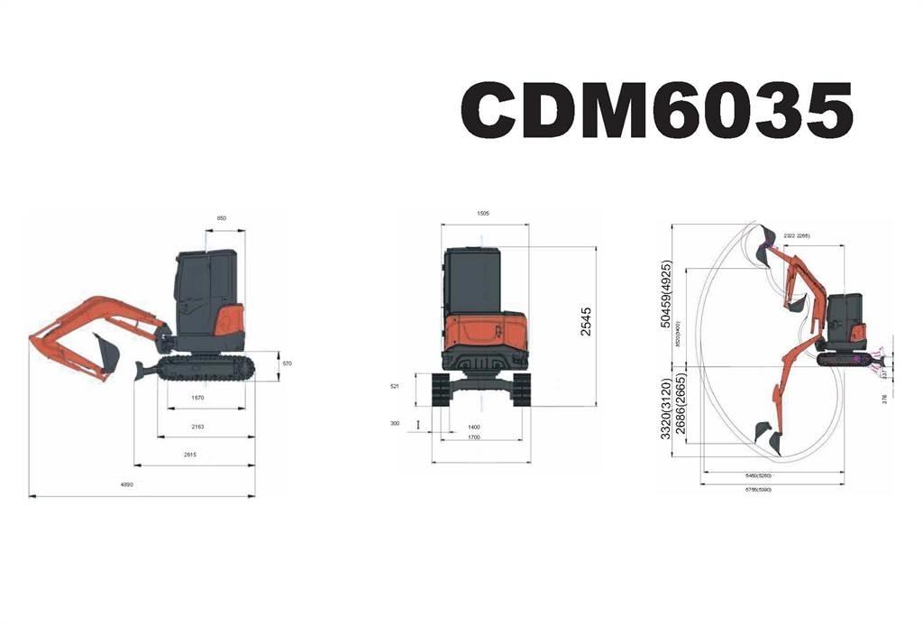 Lonking CDM6035 Mini Excavators <7t (Mini Diggers)