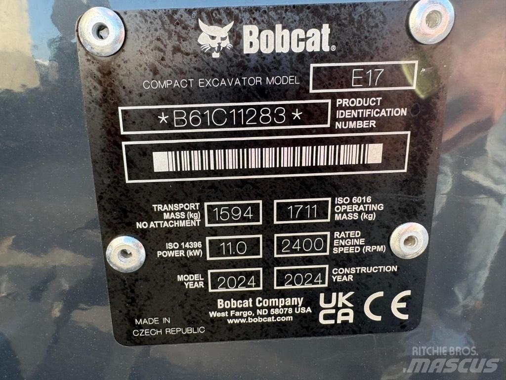 Bobcat E 17 Mini Excavators <7t (Mini Diggers)