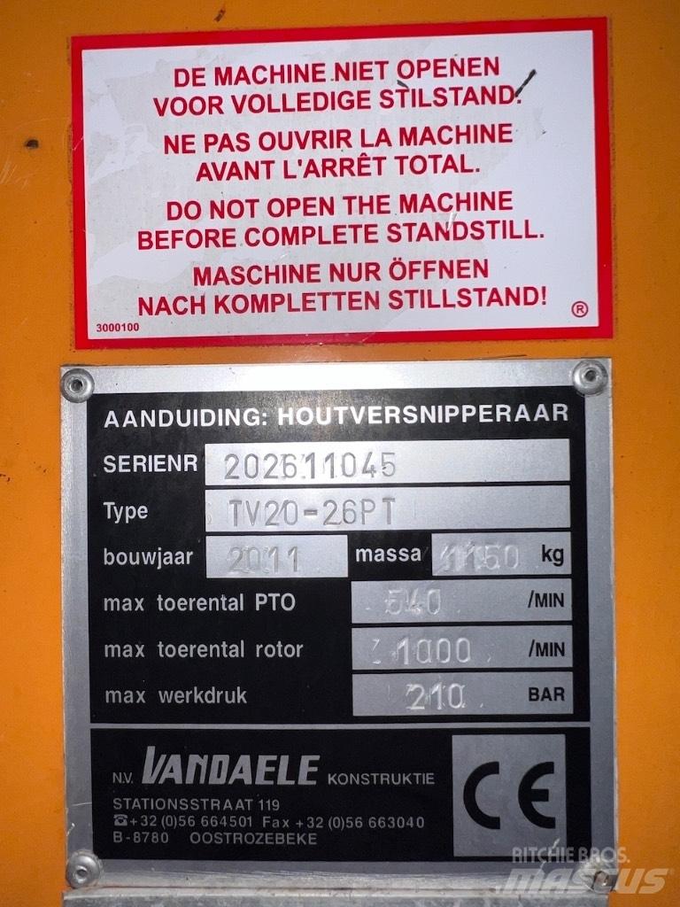 Vandaele TV20-26 Wood Chippers
