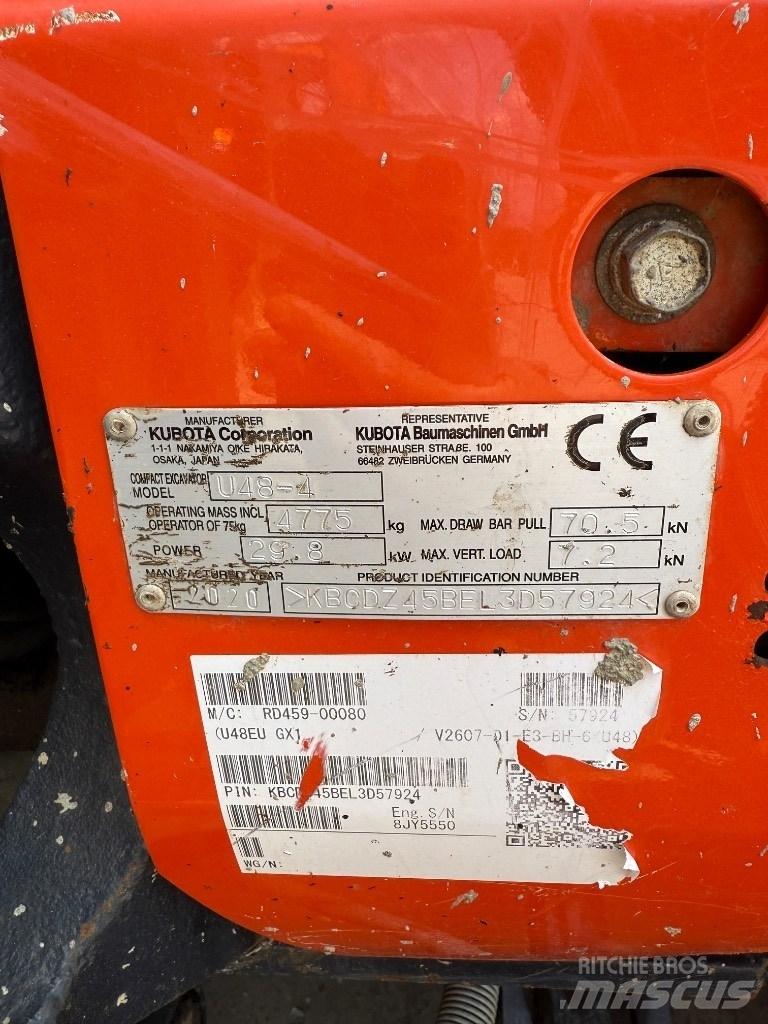 Kubota U 48 Mini Excavators <7t (Mini Diggers)