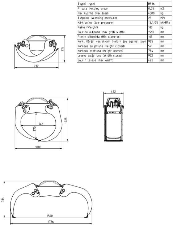Mesera MF36 Grapples/Grapple Trucks