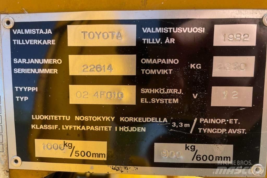 Toyota 02-4FG10 LPG trucks