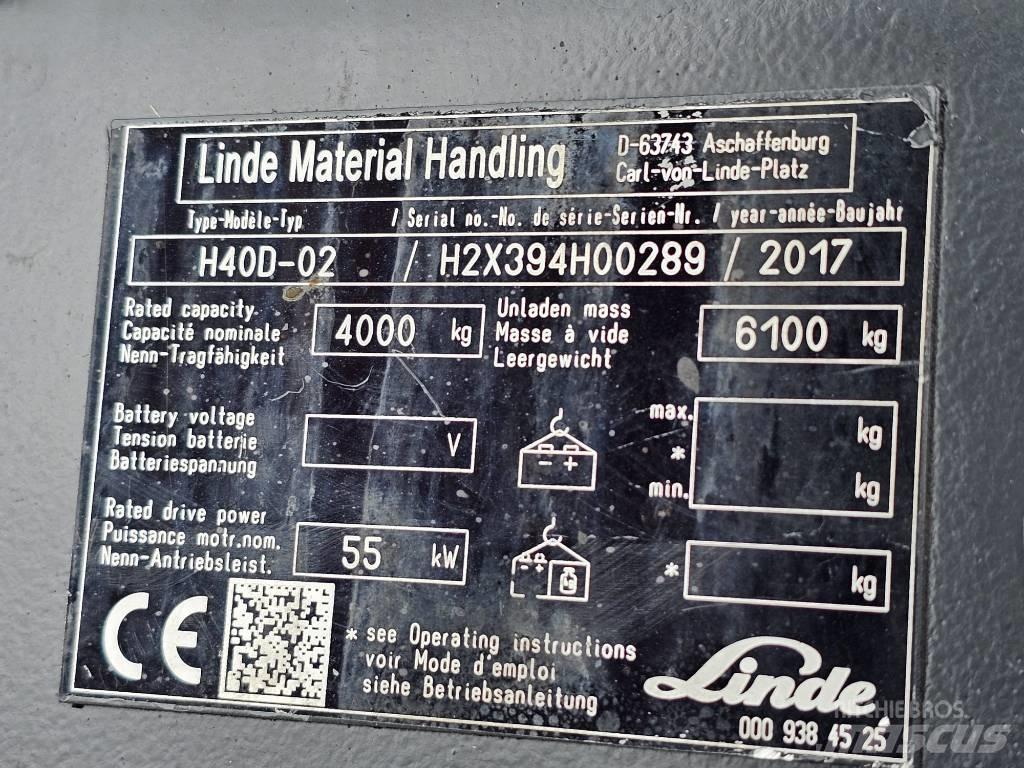 Linde H40D-02 Diesel Forklifts