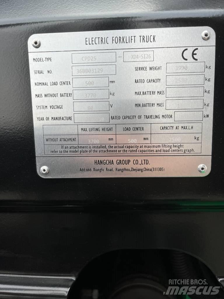Hangcha CPD 25 Electric Forklifts