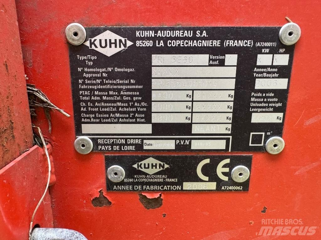 Kuhn Primor 3560 Shredders