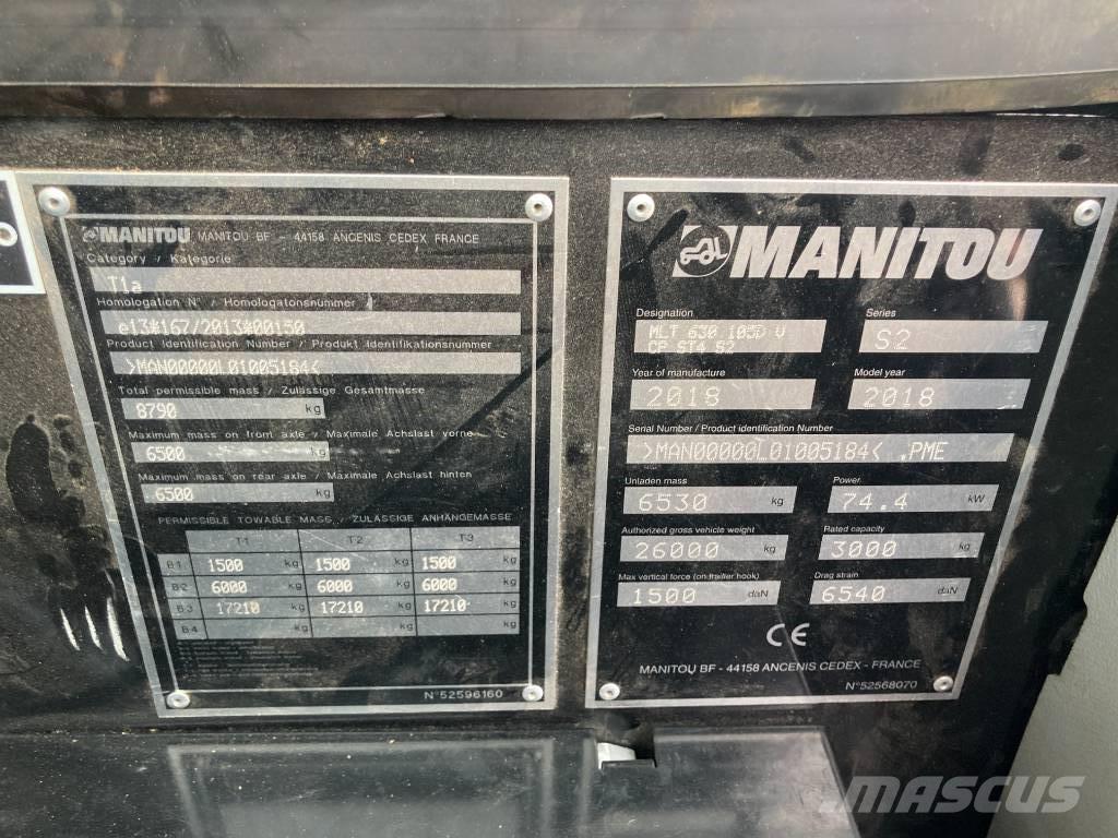 Manitou MLT 630-105 Telescopic Handlers