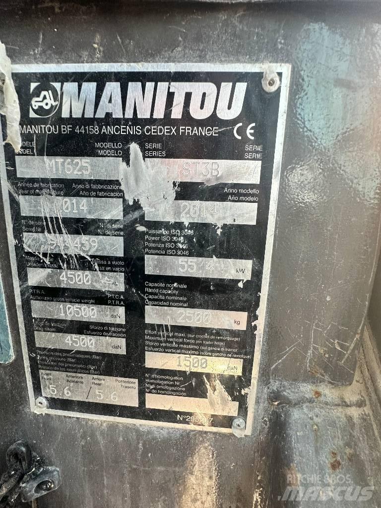 Manitou MT 625 Telescopic Handlers