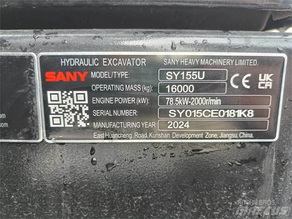 Sany SY155U Crawler Excavators