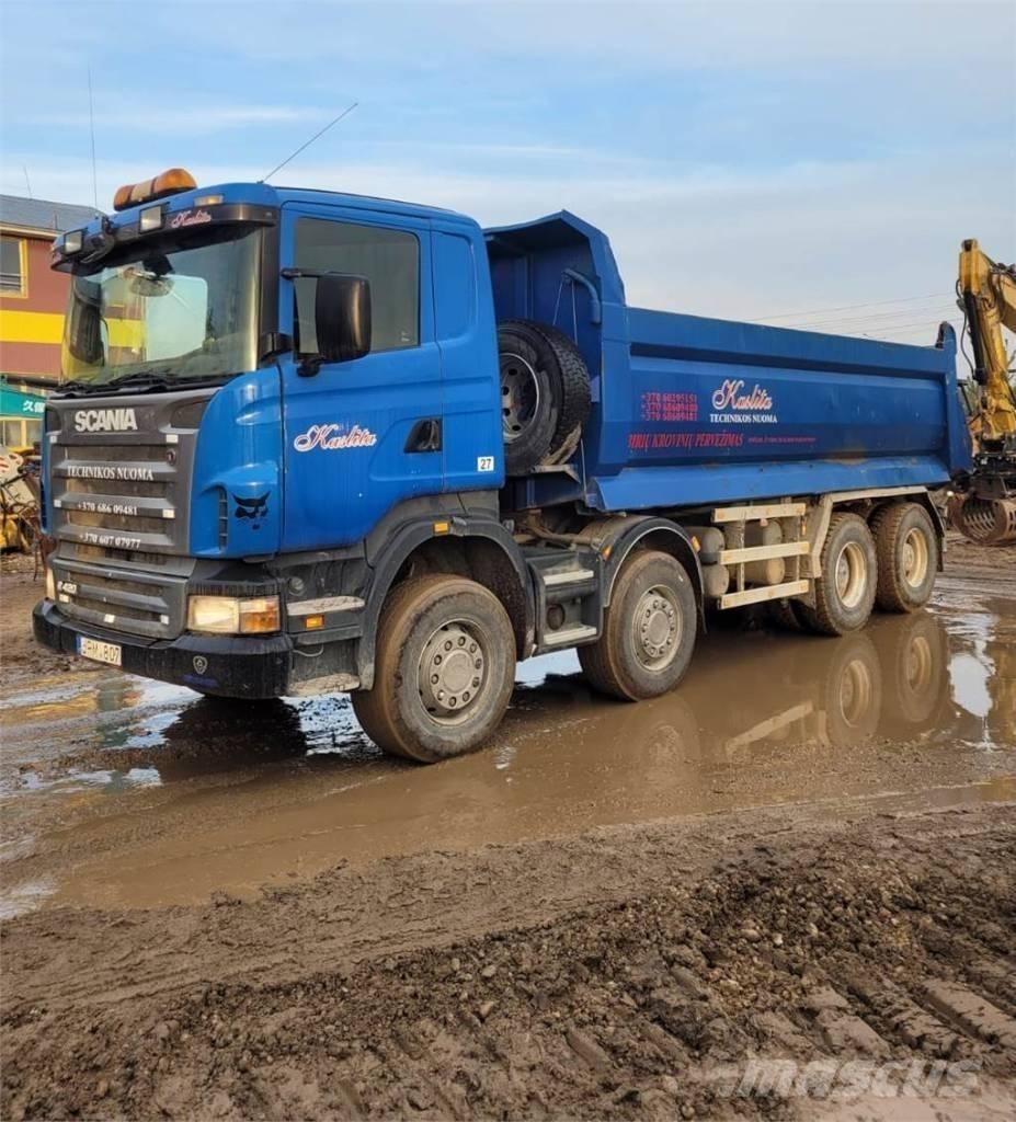 Scania R420 8x4 Skip loader trucks