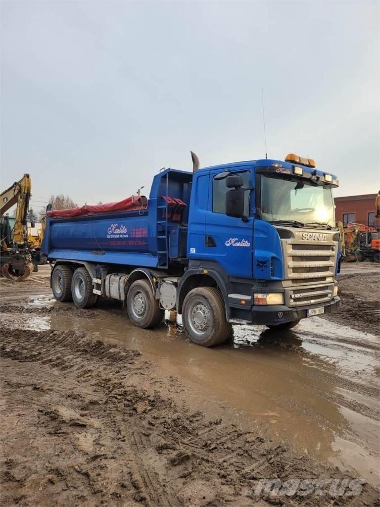 Scania R420 8x4 Skip loader trucks