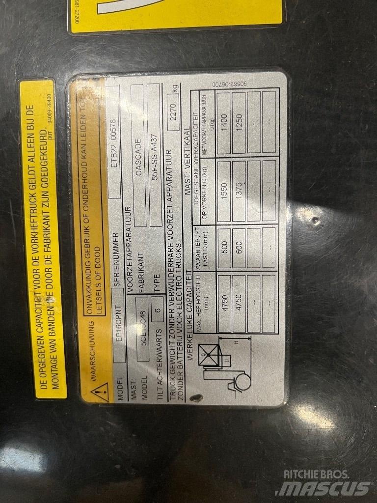 CAT EP16 CPNT Electric Forklifts
