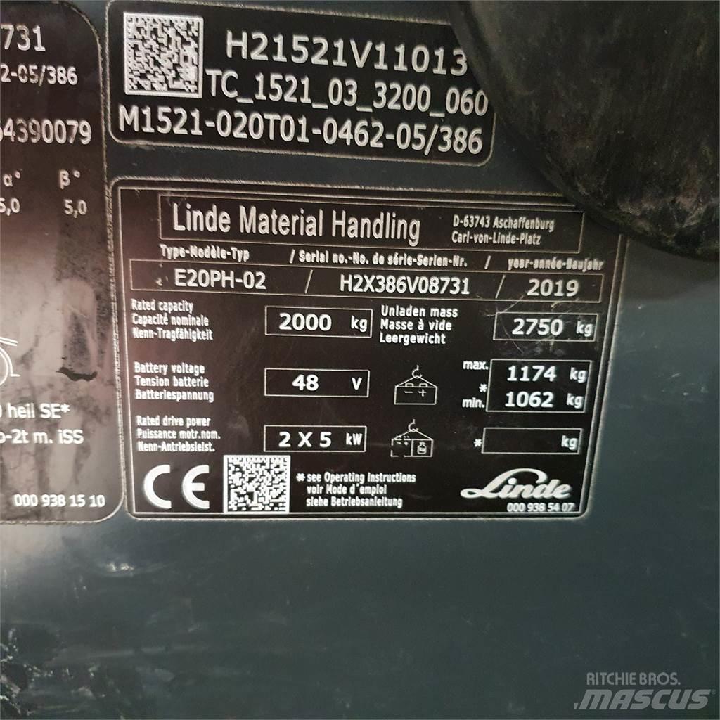 Linde E20PH Electric Forklifts