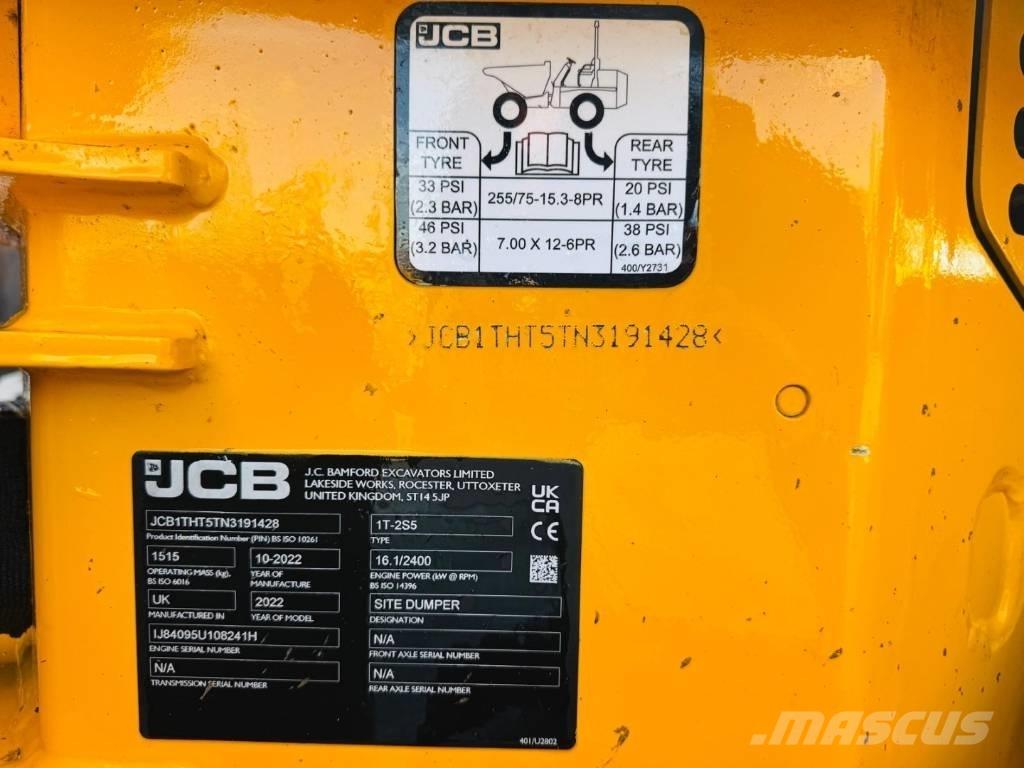 JCB 1T-2HT Site Dumpers