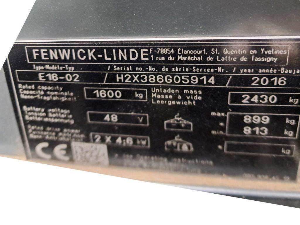 Linde E16-02 Electric Forklifts
