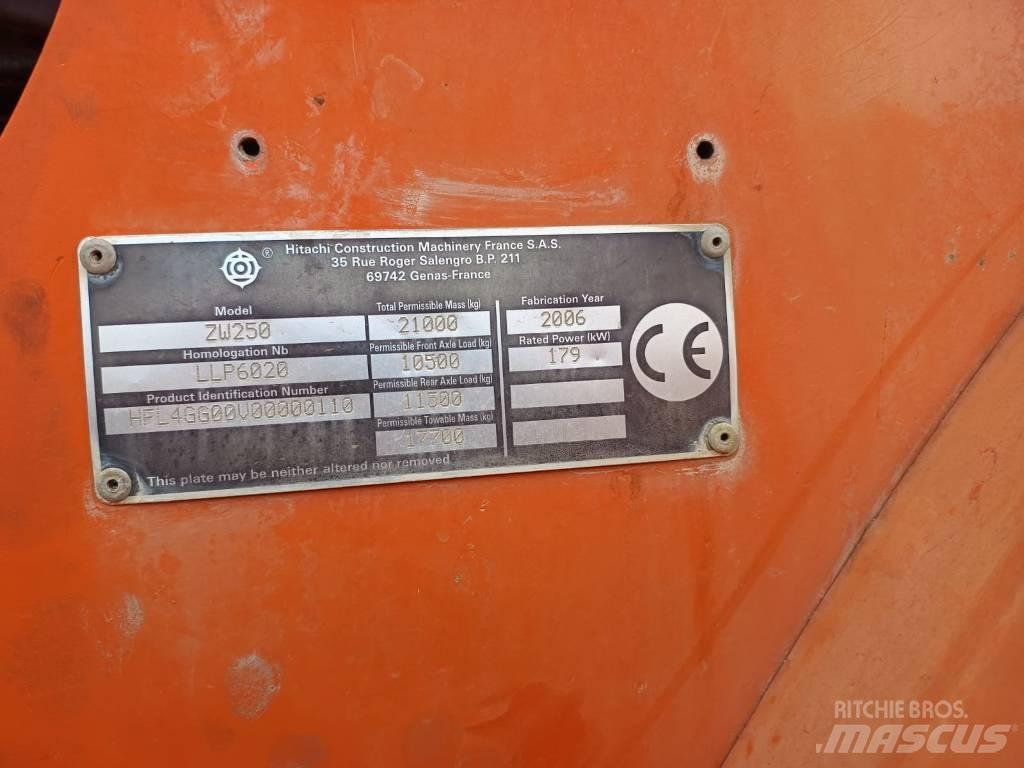 Hitachi ZW 250 Wheel Loaders