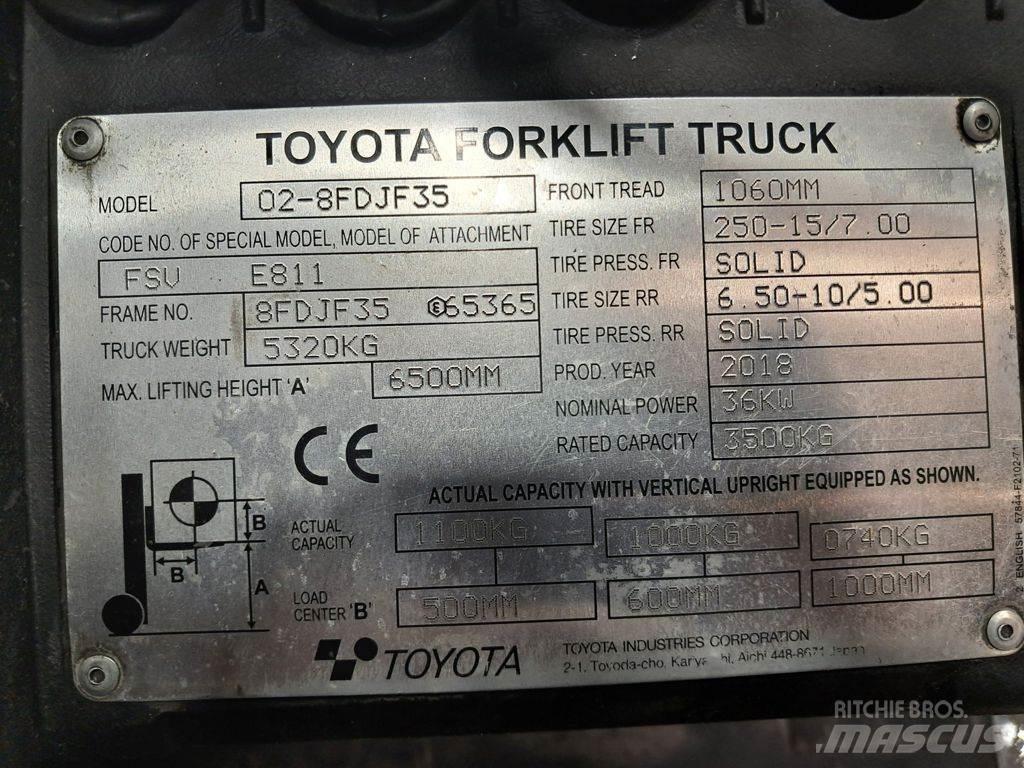 Toyota 02-8FDJF35 Diesel Forklifts