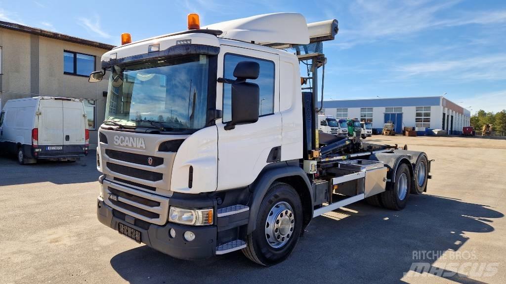 Scania P410 6X2 Hook lift trucks