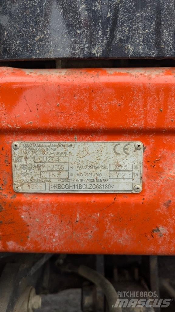 Kubota U 27-4 Mini Excavators <7t (Mini Diggers)
