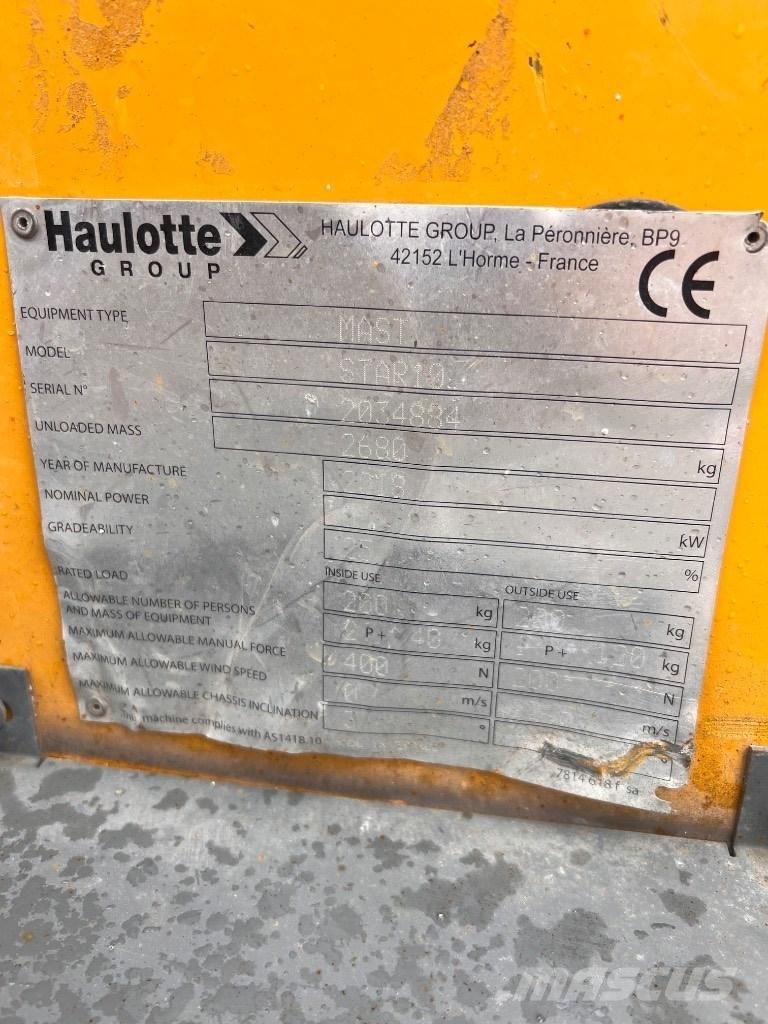 Haulotte Star 10 Telescopic boom lifts