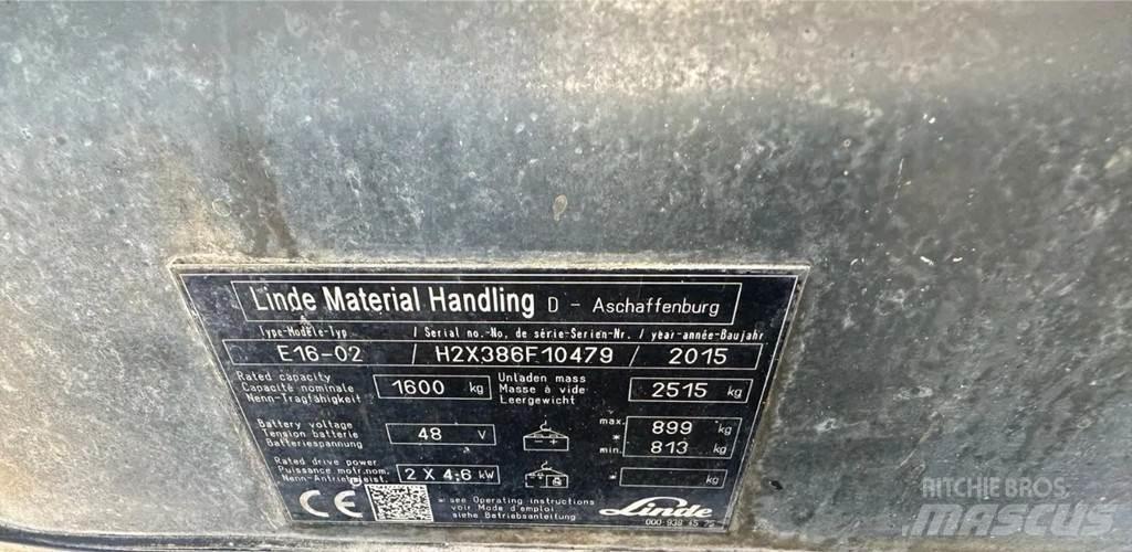Linde E16 Electric Forklifts