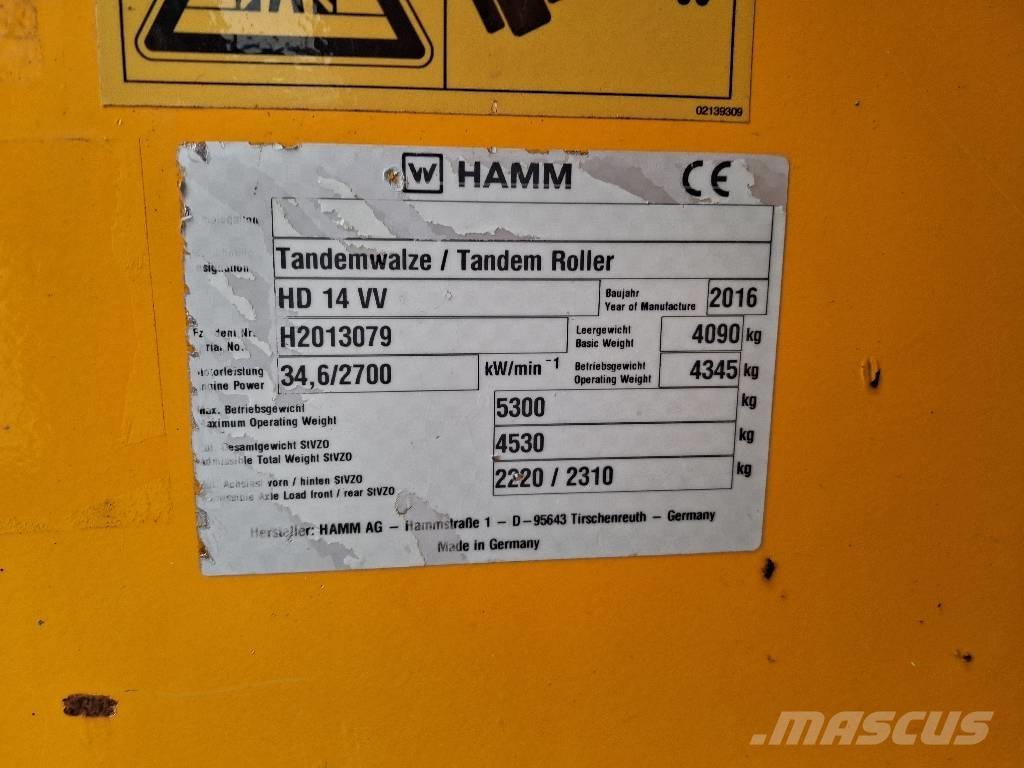Hamm HD 14 VV Twin drum rollers