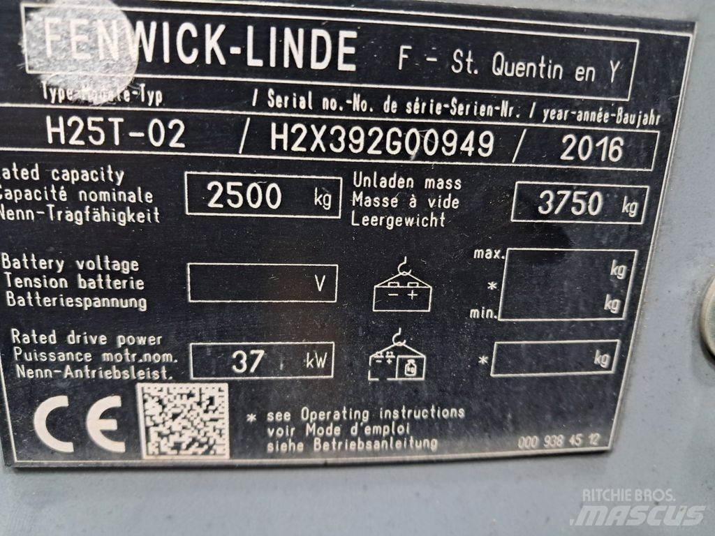 Linde H25T-02 LPG trucks