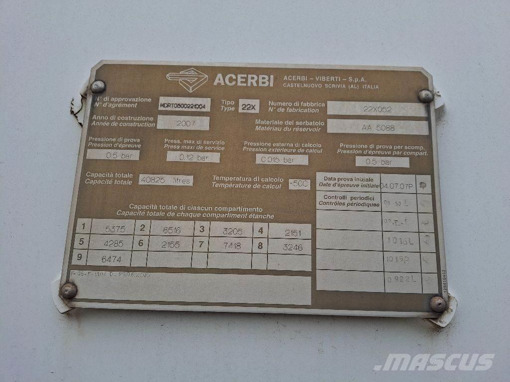 Acerbi ASO64003SP Tanker Trailers