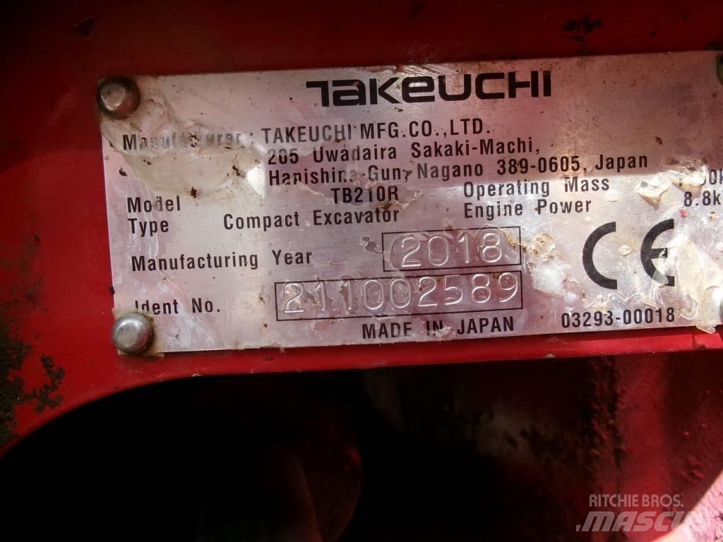 Takeuchi TB 210 R Mini Excavators <7t (Mini Diggers)