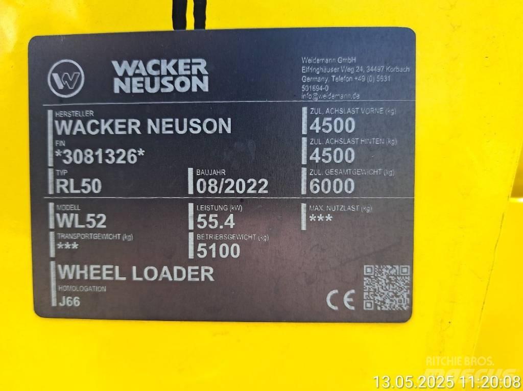 Wacker Neuson WL52 Wheel Loaders