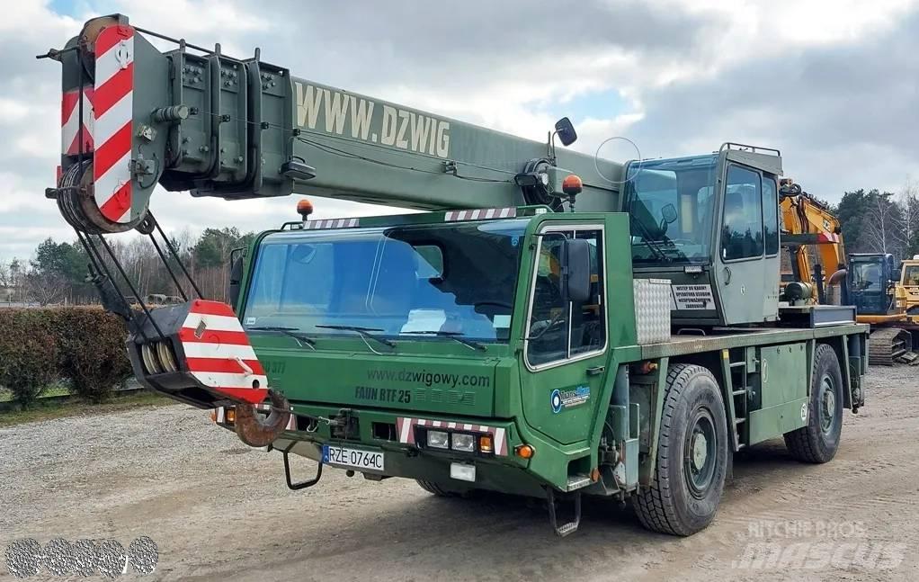 Faun RTF-25 Mobile and all terrain cranes