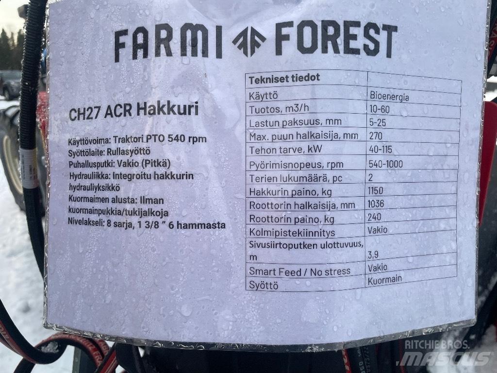 Farmi Forest CH27 Wood Chippers