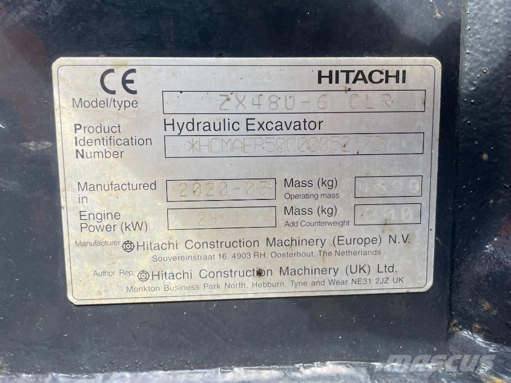 Hitachi ZX 48 U-6 Mini Excavators <7t (Mini Diggers)