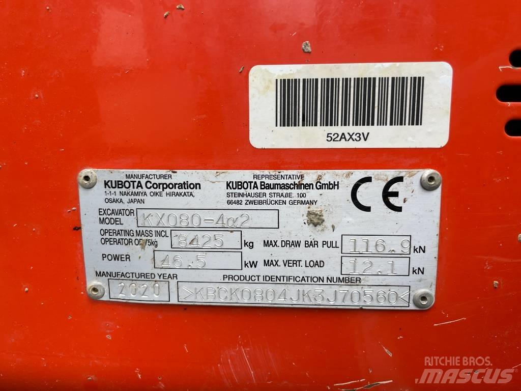 Kubota KX 080-4 Mini excavators  7t - 12t