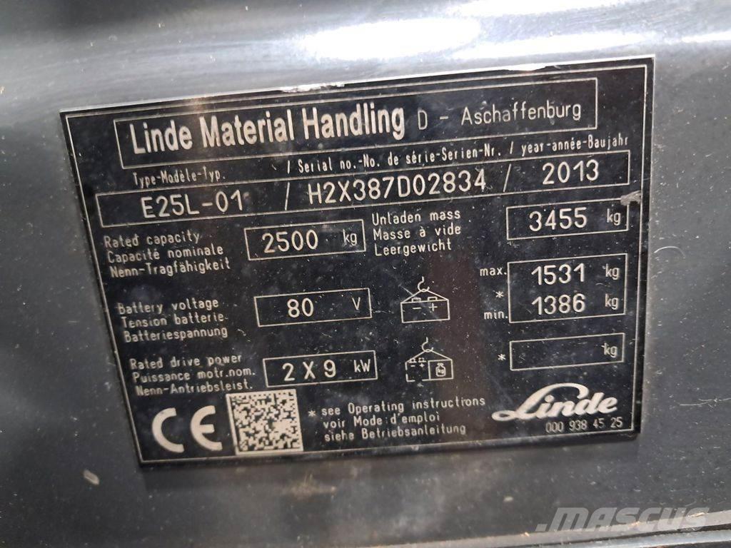 Linde E25L-01 Electric Forklifts