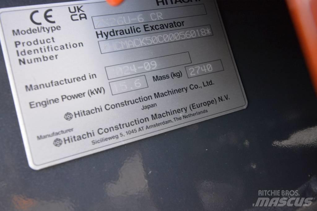 Hitachi ZX 26 U-6 Mini Excavators <7t (Mini Diggers)